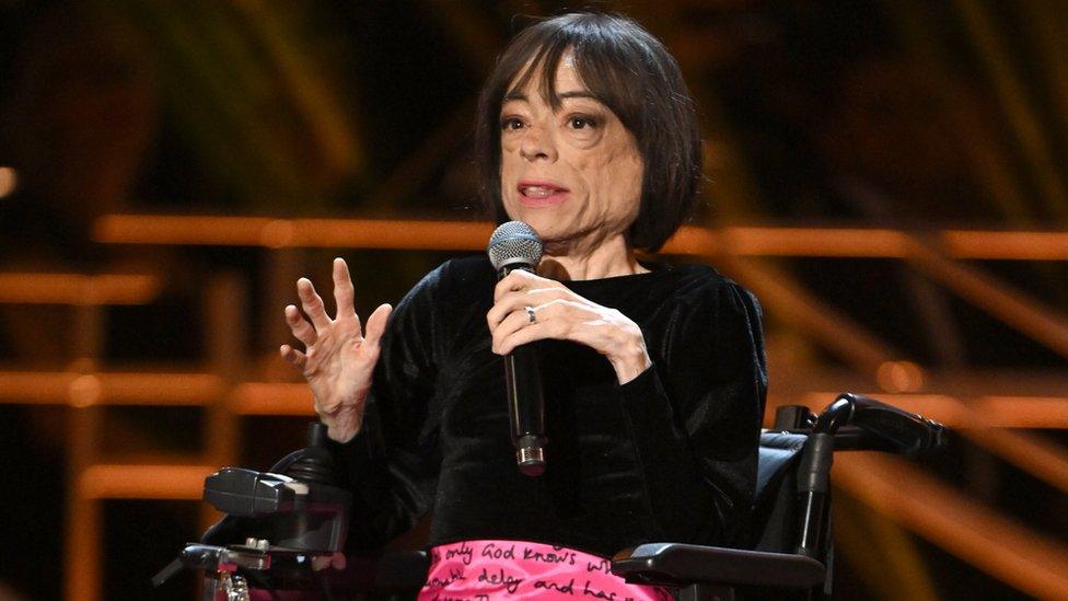 Liz Carr at the Olivier Awards