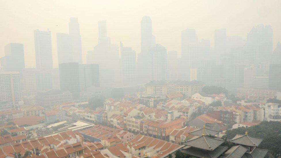 Singapore smoky haze