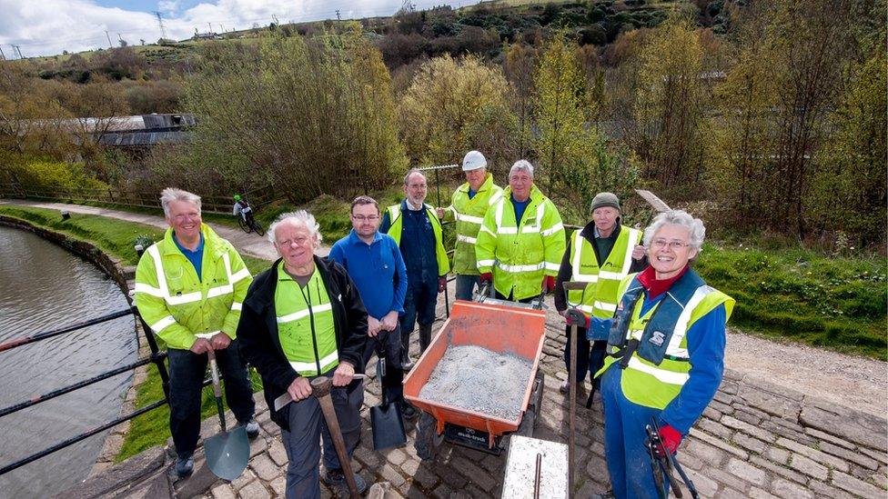 Volunteers cleared the river at Todmorden at a previous clean-up day