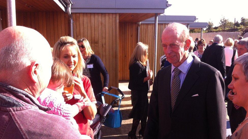 The Duke of Kent opens a new children's hospice in County Fermanagh