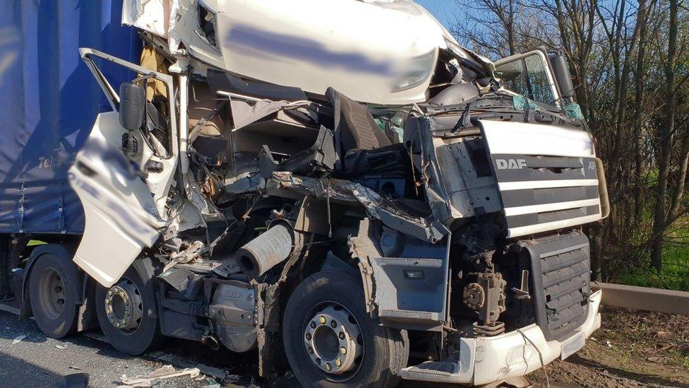 Lorry crash