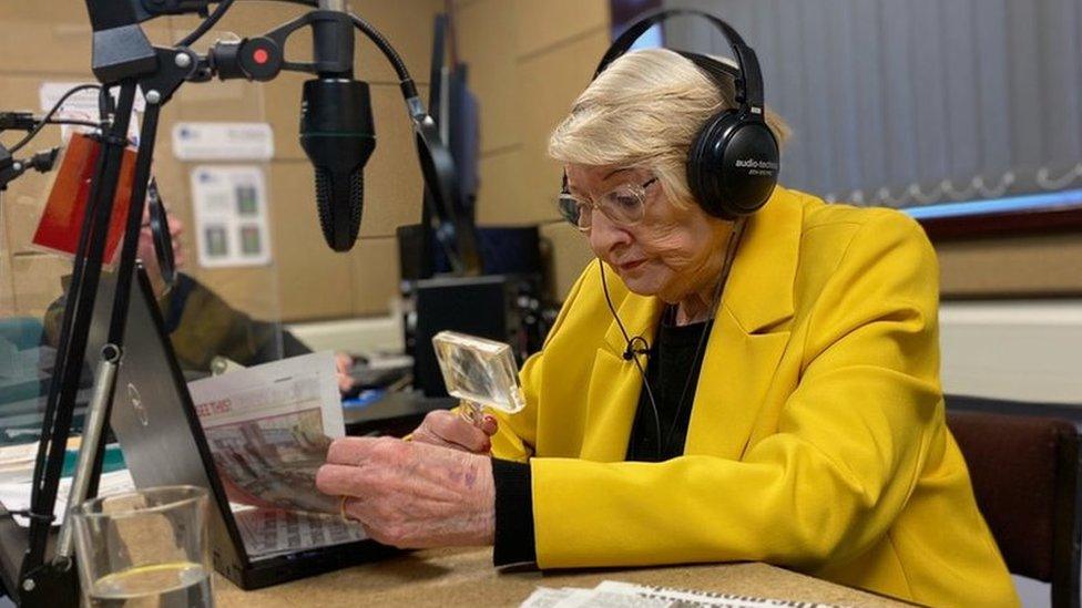 Joy Killip reads the news at 100