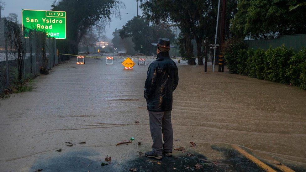 Creeks in Montecito, and around California, have flooded into roadways