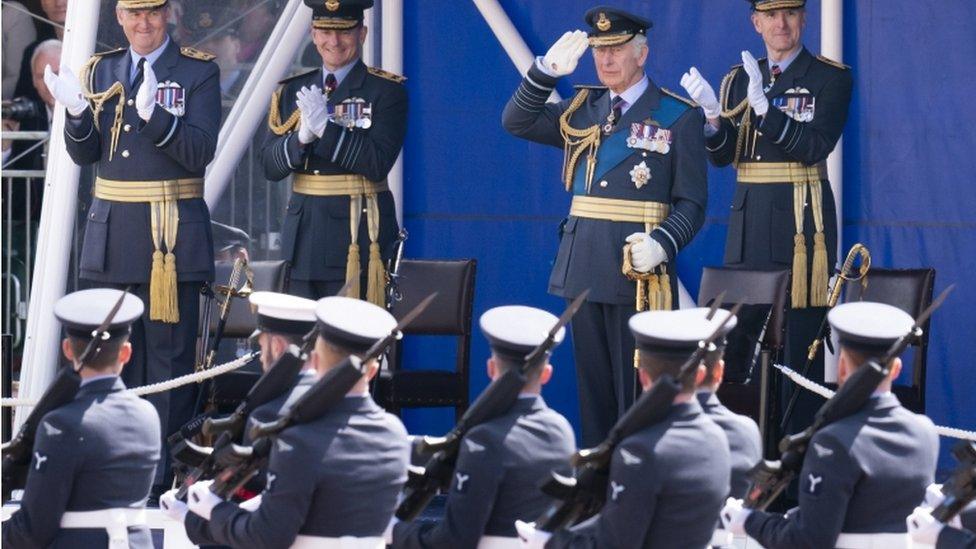 Prince Charles salutes RAF graduates