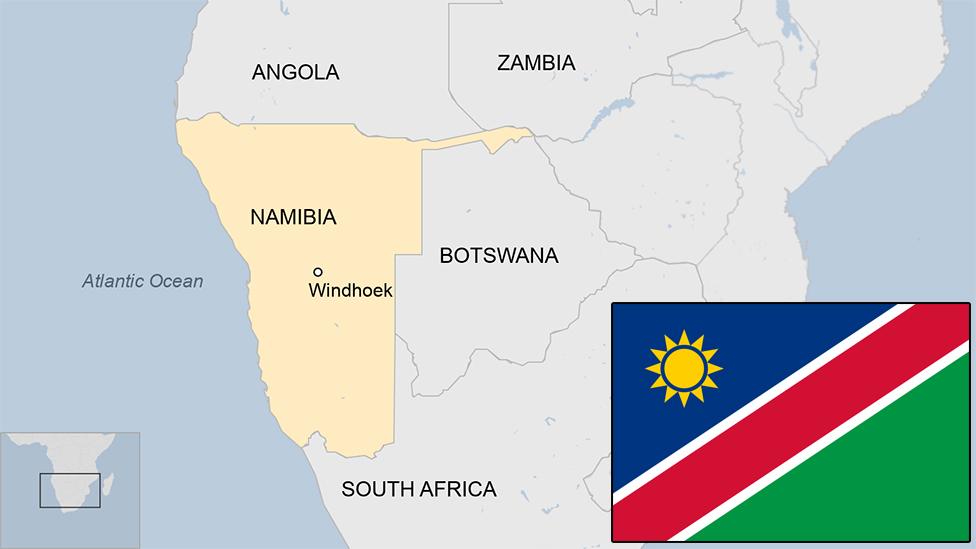 Map of Namibia