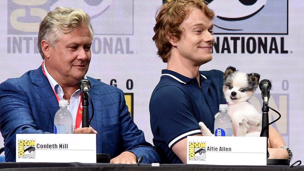 Conleth Hill and Alfie Allen