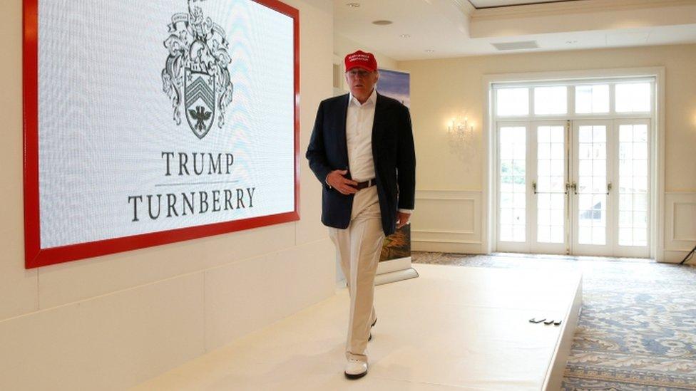 Donald Trump at Trump Turnberry