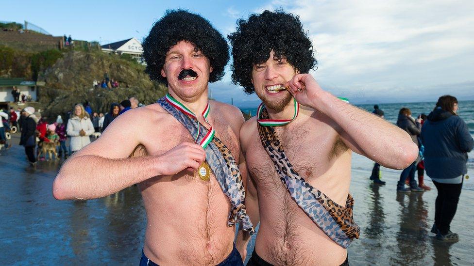 Swimmers in Abersoch