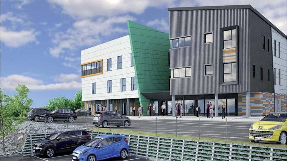 An artist's impression of Cardigan's new integrated care centre