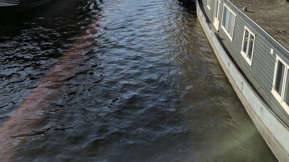 Boat in Amsterdam