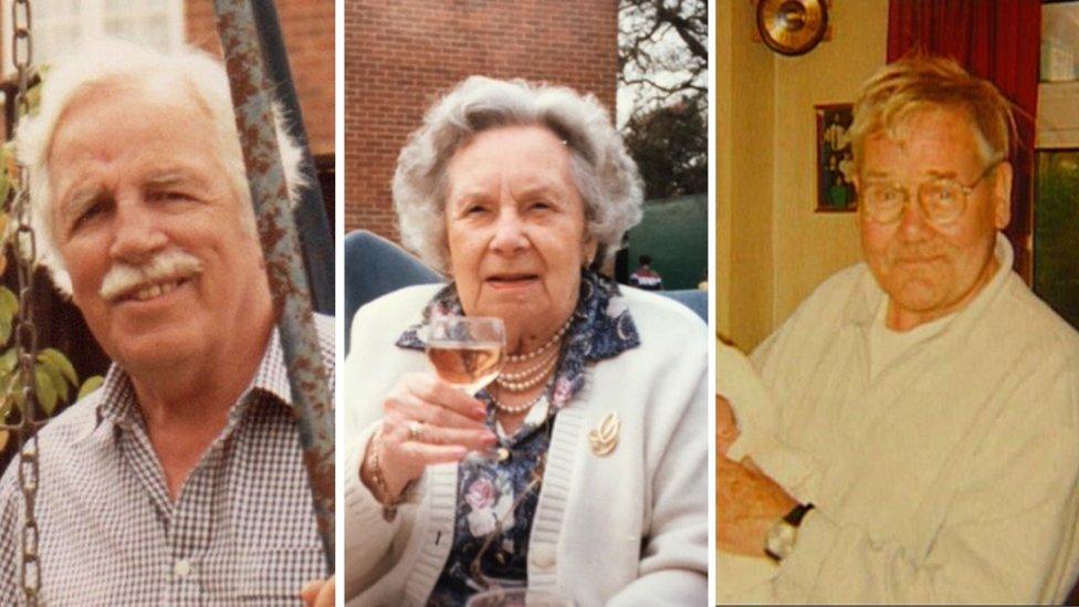 Arthur Cunningham, Gladys Richards and Robert Wilson