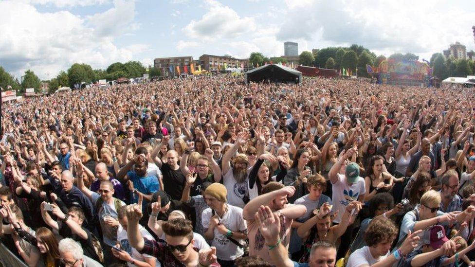 Tramlines' main stage at the Ponderosa