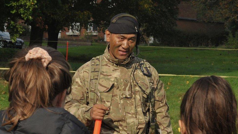 Gurkha at Invicta Barracks, Maidstone