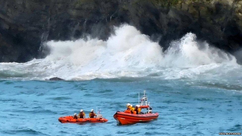 Rescue off Newquay, August 2016