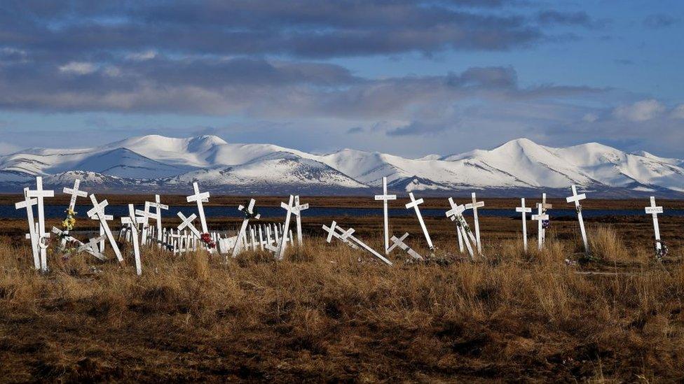 Cemetery in Alaska