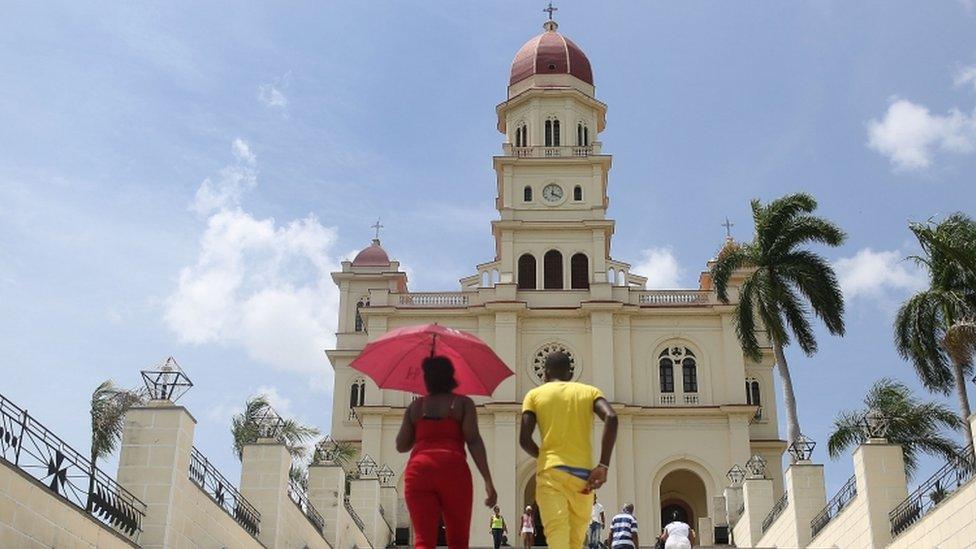 El Cobre church, Santiago de Cuba, 19 Sept