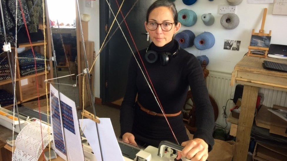 Mati Ventrillon uses traditional Fair Isle knitting patterns but reaches new markets