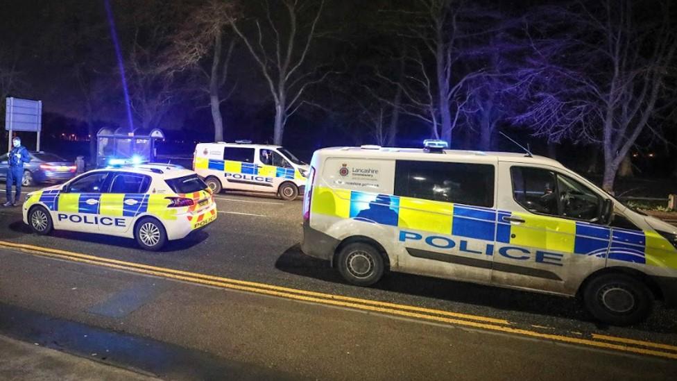 Police at Deepdale