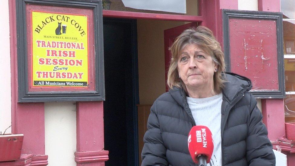 Bridie Gormley at the Black Cat Cove in Belleek