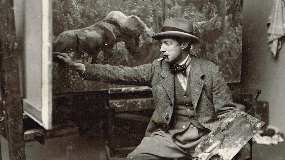 Alfred Munnings, Swainsthorpe Studio, c1910