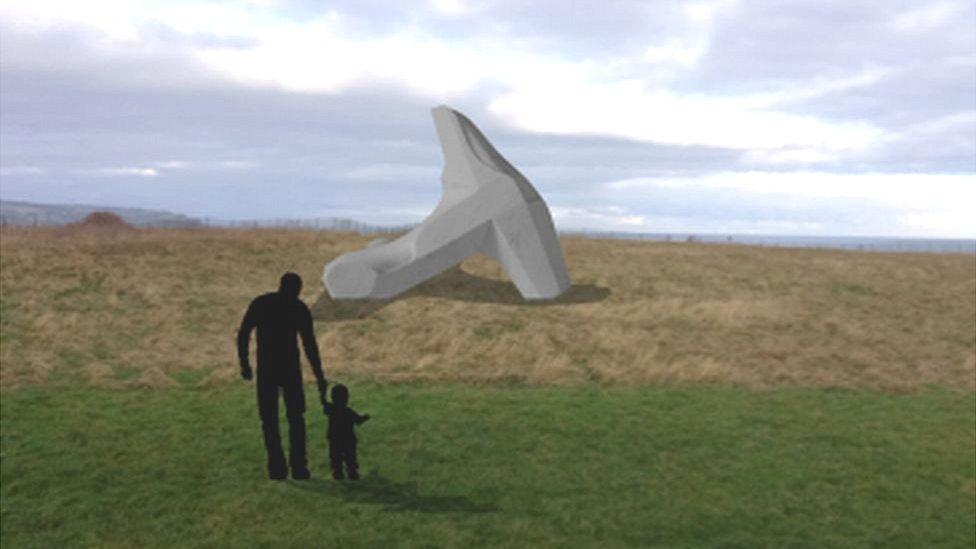 Proposed sculpture at Scarborough Castle