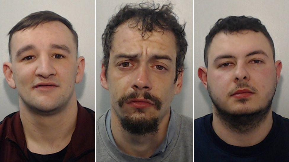 Aiden Broadhurst, Kyle Meighan and Jieh Sufyaan mugshots