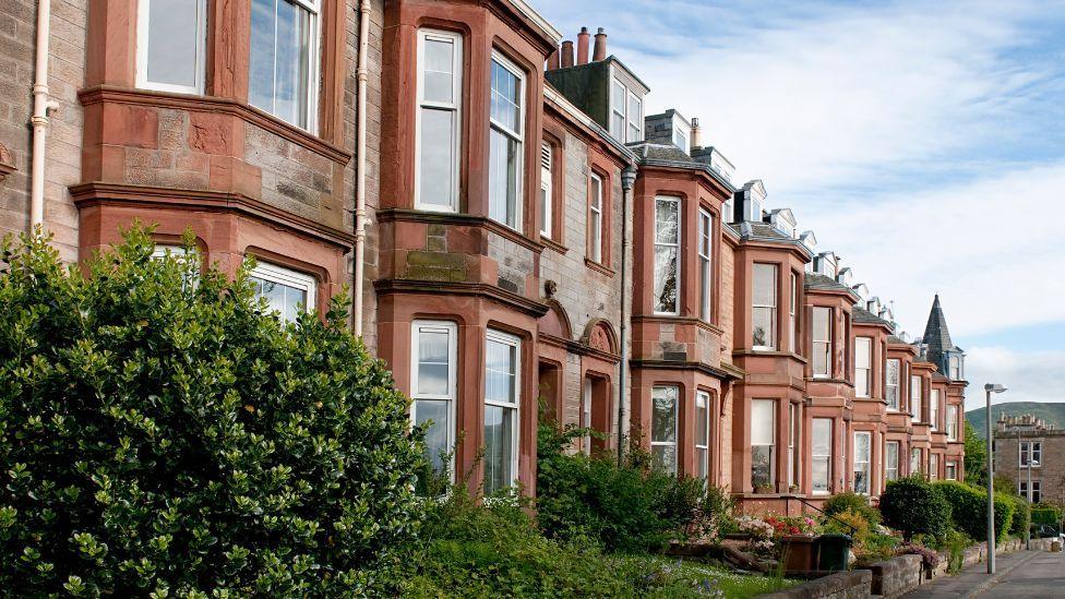 A row of tenement flats 