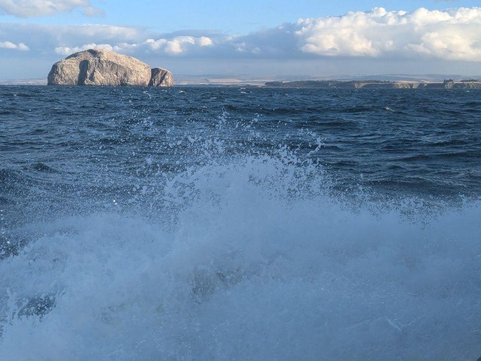 North Berwick Law taken from the Sola ferry