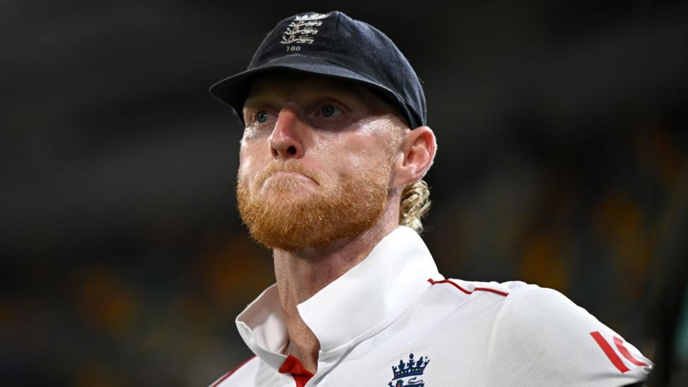 Ben Stokes looks glum