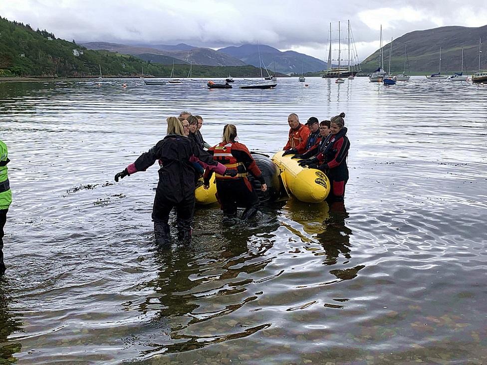 Whale rescue training