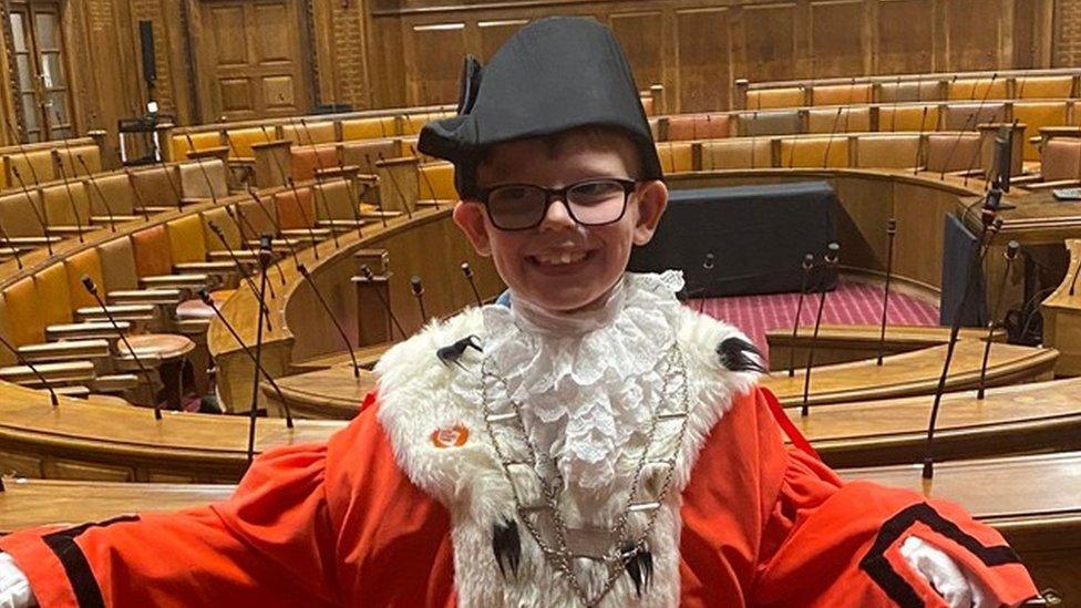 Current Leeds children's mayor Mason Hicks