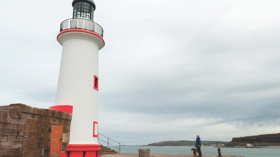 West Pier lighthouse in Whitehaven