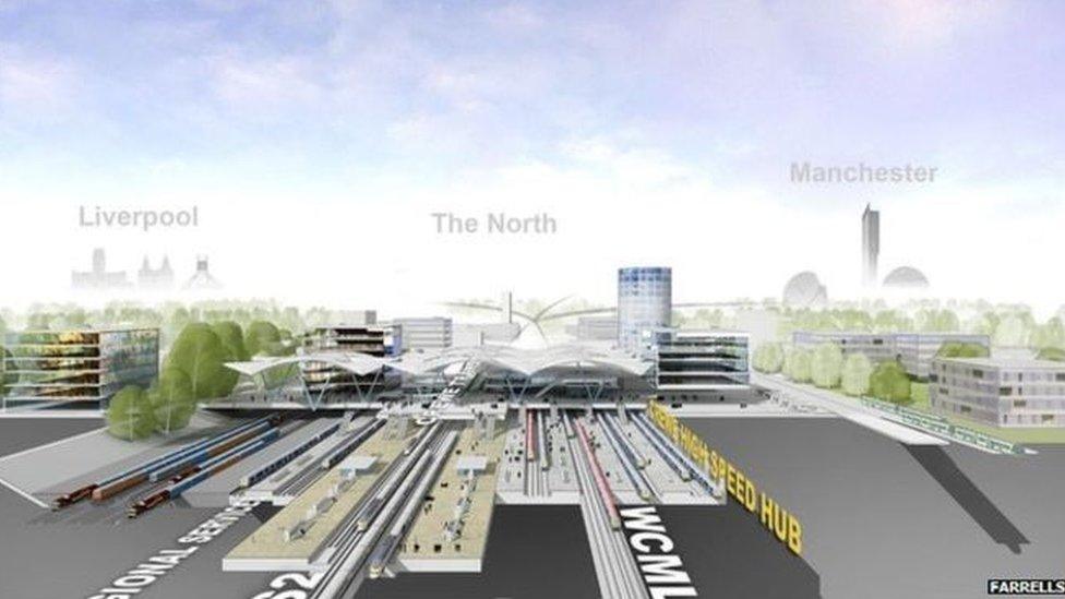 A new HS2 station at Crewe was backed in a report last year