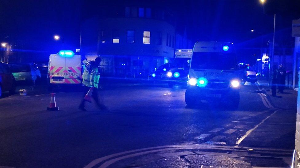 Police at Mundy Place incident in Cathays, Cardiff