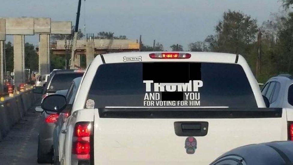 The offensive bumper sticker