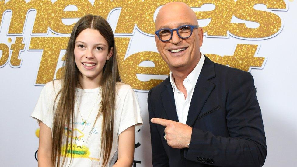 Courtney Hadwin and Howie Mandel