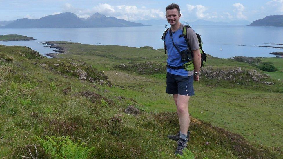 Self-employed walking tour operator Calum Macnee