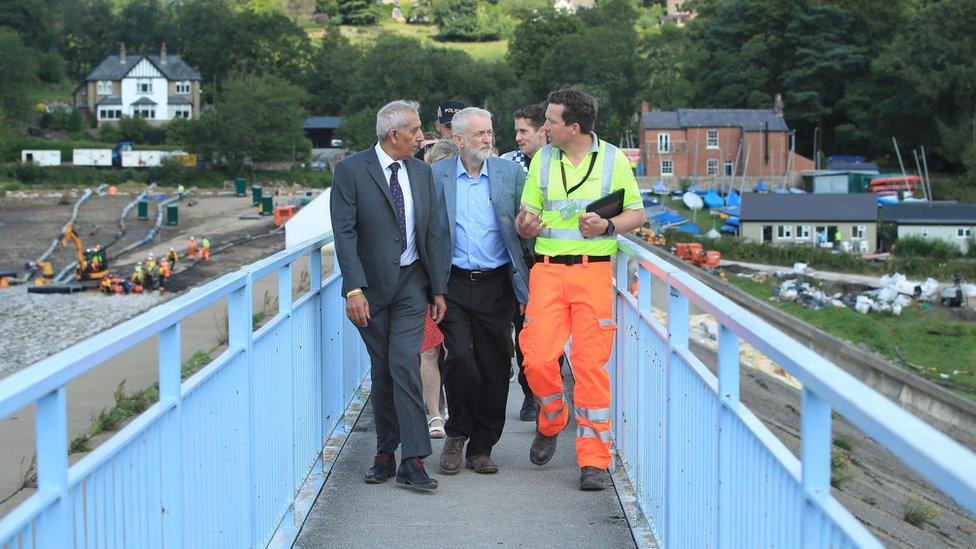 Jeremy Corbyn in Whaley Brudge