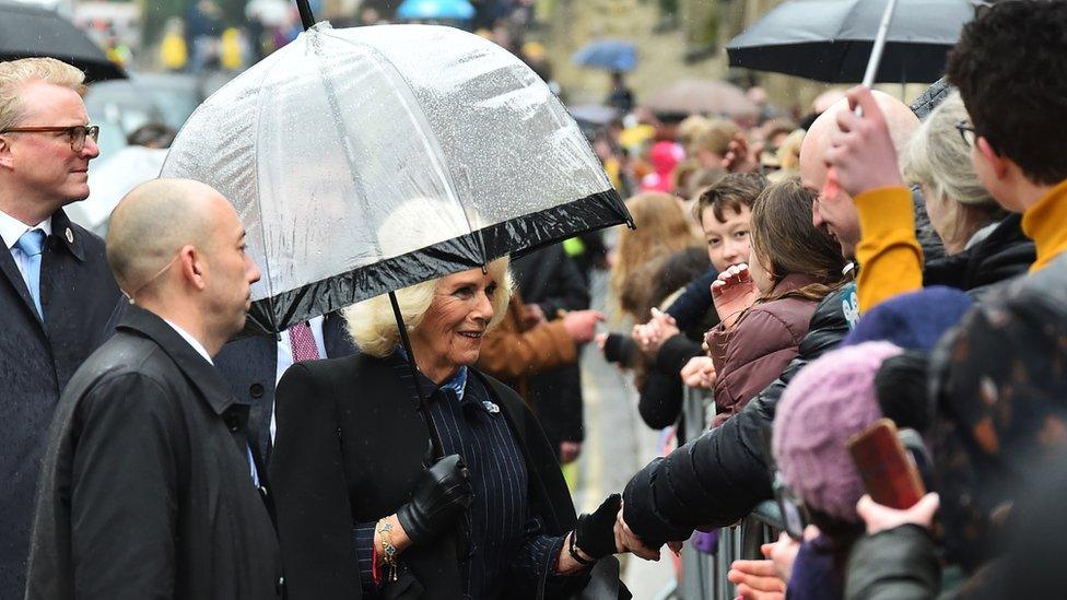 Queen Consort meeting people