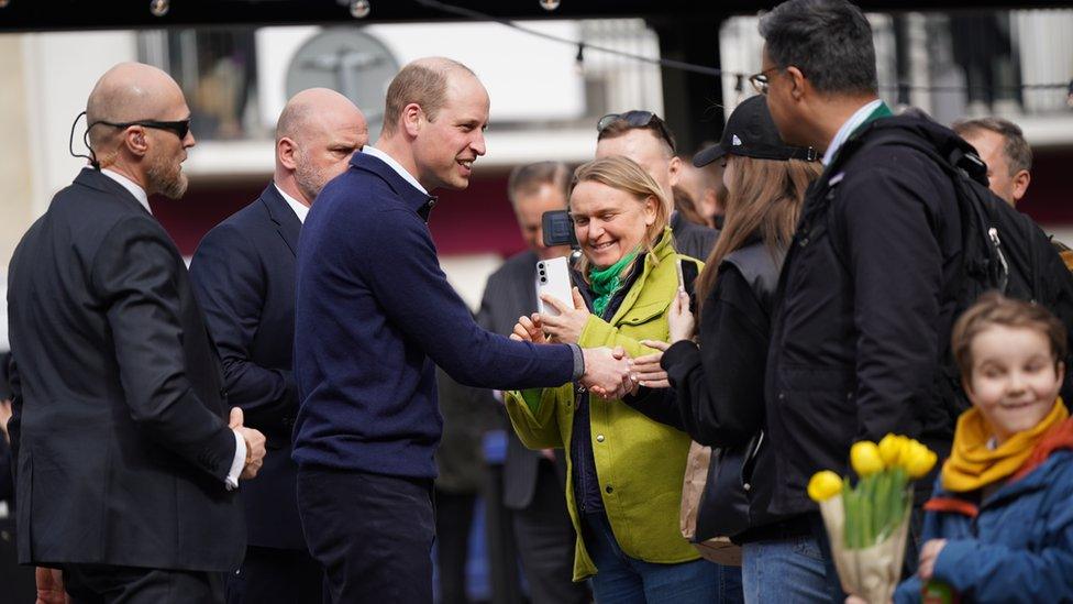 Prince William meeting Polish public