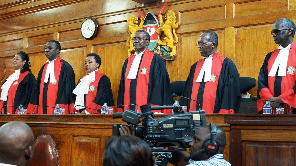 Image shows the Supreme Court judges on 1 September 2017