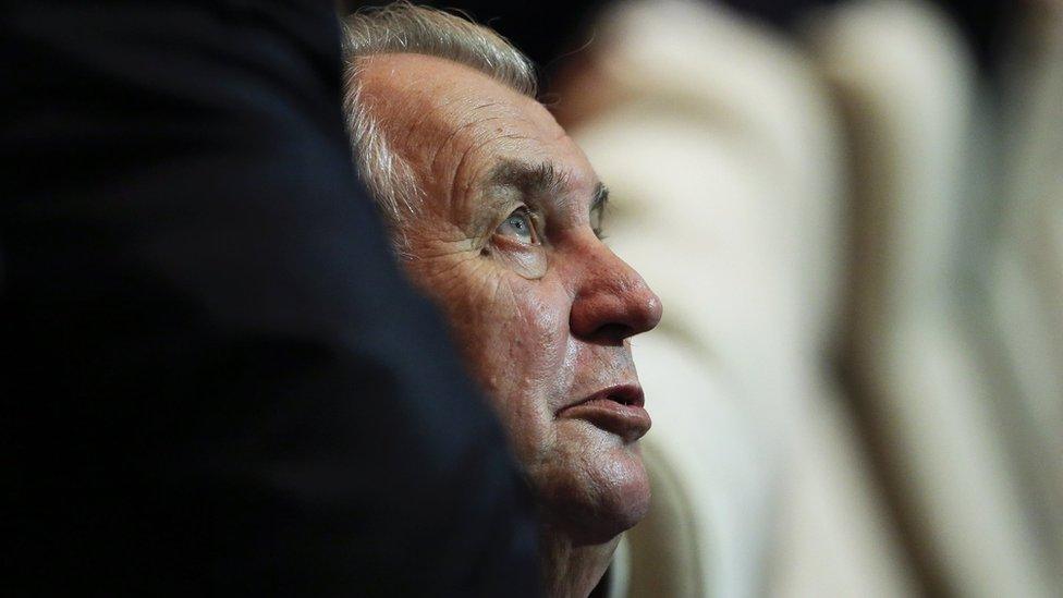 Czech Republic's President Milos Zeman prepares for a summit in the Mongolian capital of Ulan Bator on 15 July, 2016