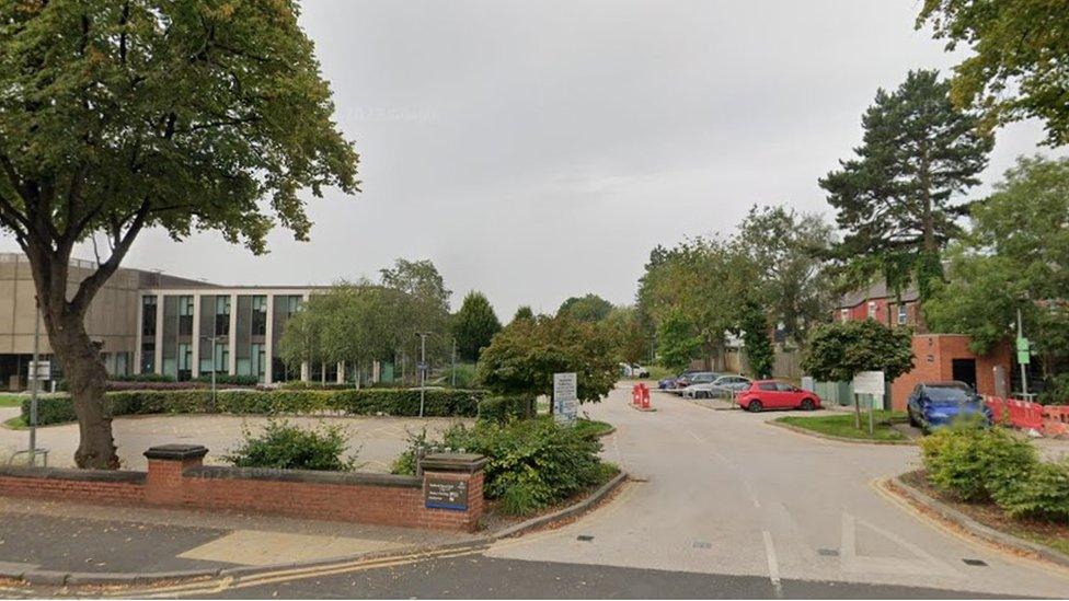 Trafford town hall car park