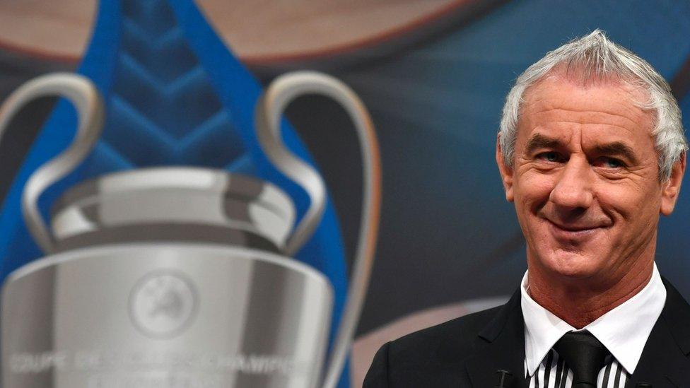 Ian Rush with the Champions League trophy