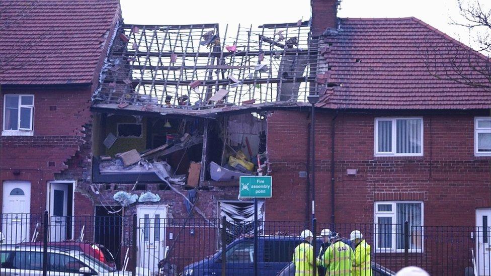 House explosion in Whickham Street, Sunderland