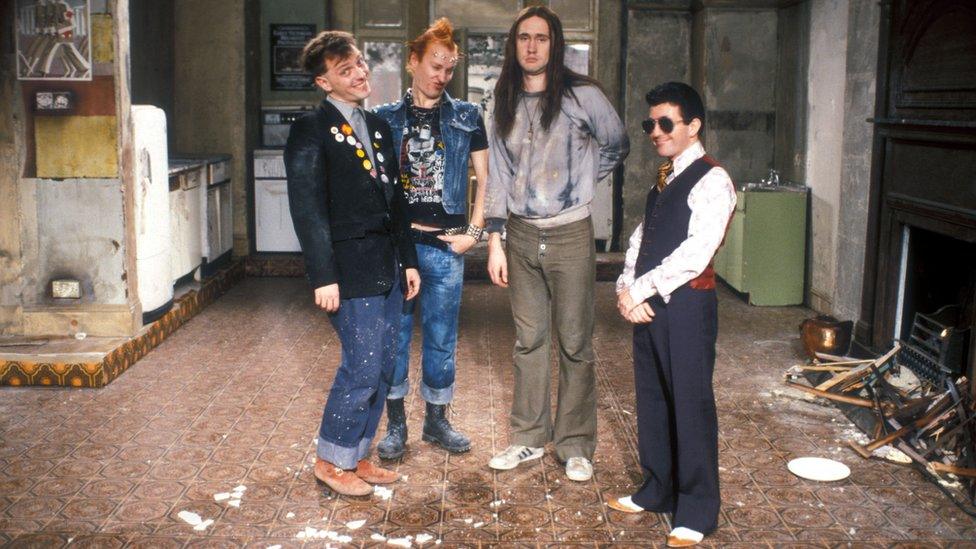 The cast of BBC comedy The Young Ones