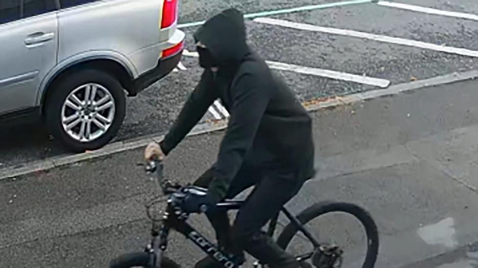 CCTV of cyclist