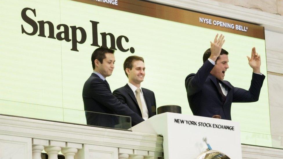 Snapchat co-founders ring the opening bell