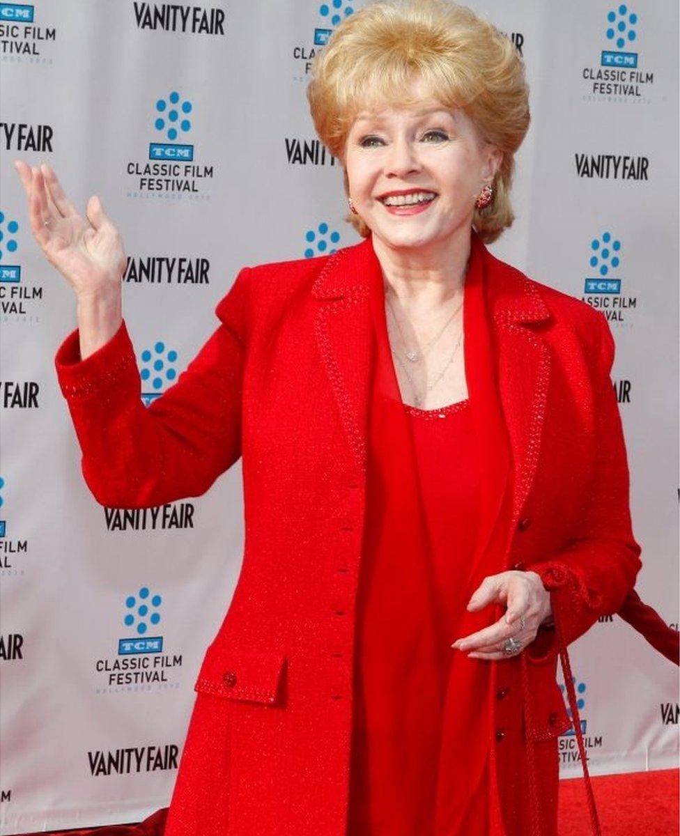 Actress Debbie Reynolds arrives at the world premiere of the 40th anniversary restoration of the film "Cabaret" during the opening night gala of the 2012 TCM Classic Film Festival in Hollywood, California April 12, 2012