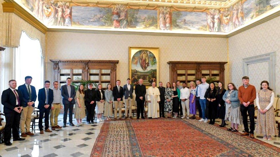 Delegation meets Pope